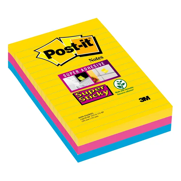 Samolepicí bloček 3M Post-it 4690-SS3-RIO - SUPER STICKY