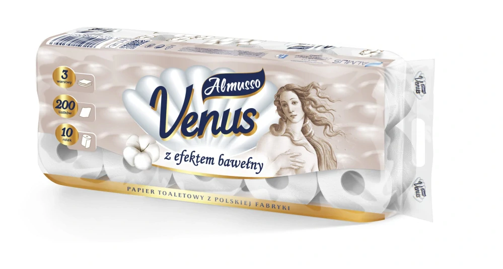 Almusso Venus, Toaletní papír 3vrstvý, 10 rolí
