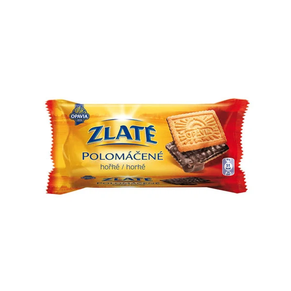 Opavia Zlaté Polomáčené sušenky hořké, 100g