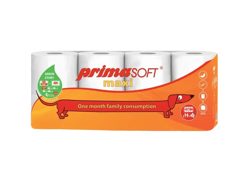 Toaletní papír PrimaSoft Maxi 8ks, 2vr.,60m