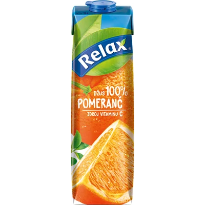 Relax Pomeranč 100 % džus 1 l