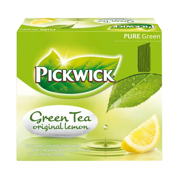 Pickwick Green Tea s citronem MAXI 100 ks