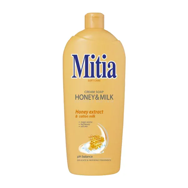 MITIA Honey & Milk - krémové mýdlo, NÁPLŇ 1000 ml
