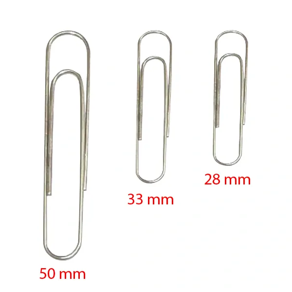 Kancelářské spony Office Products 33 mm, stříbrné