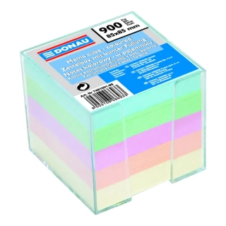 Poznámková kostka, nelepená, pastel mix - v zásobníku
