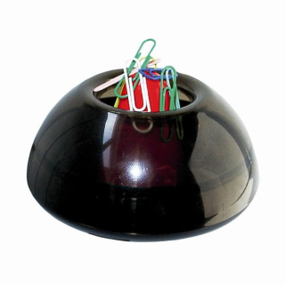 Odkladač na sponky ICO Lux - transparentní černý