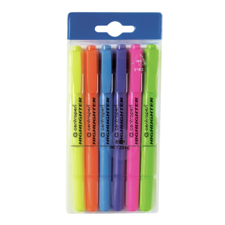 Zvýrazňovač Centropen 8722 - sada 6 ks