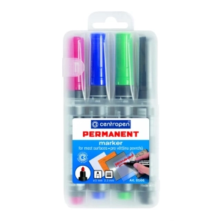 Popisovač Centropen 8566 - sada 4 ks