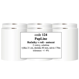 Ručník v roli AutoCut - PapLine bílá