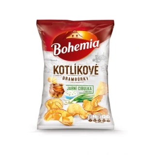 Bohemia Kotlíkové brambůrky cibule smetana 100 g