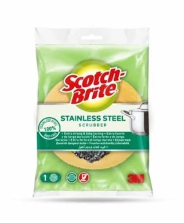 Scotch-Brite® Nerezová drátěnka se žlutou pěnou