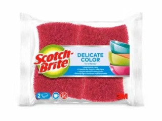Scotch-Brite® Barevná neškrábající mycí houba Delicate, 2 kusy v balení