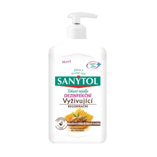 Sanytol Mandlové mléko & Mateří kašička - dezinfekční vyživující mýdlo, 250 ml