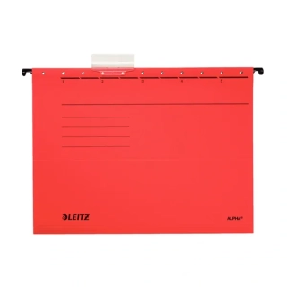 Závěsné zakládací desky Leitz Alpha, 25 ks - červené