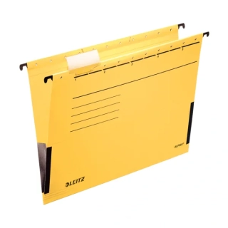 Závěsné zakládací desky s bočnicemi Leitz Alpha, 25 ks - žluté
