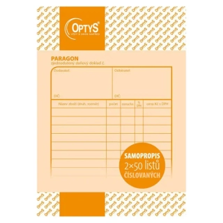 Paragon A6, samopropisovací, číslovaný, 2 x 50 listů