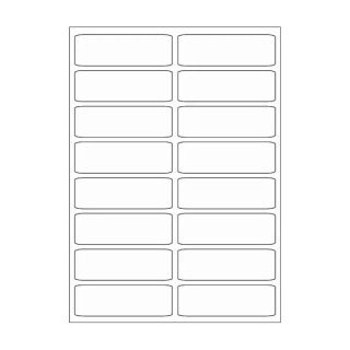 Etikety 99,1 x 34 mm - bílé